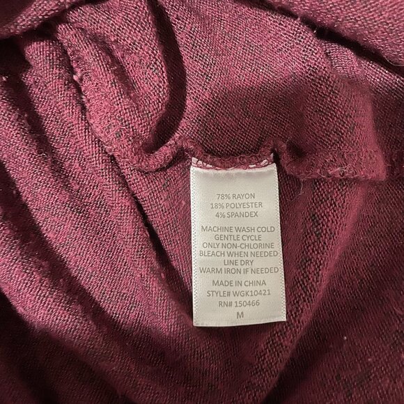 Market & Spruce - Womens Long Sleeve Lightweight Sweater - Cowl Neck Top - Sz M - Picture 6 of 7